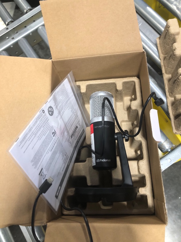 Photo 1 of PreSonus Revelator USB Condenser Microphone for podcasting, live streaming, with built-in voice effects plus loopback mixer for gaming, casting, and recording interviews over Skype, Zoom, Discord