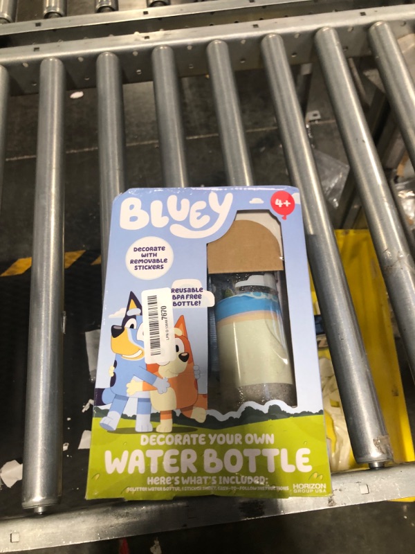 Photo 2 of Bluey Decorate Your Own Water Bottle, Repositionable Stickers, Great For Bluey Birthday Parties, Summer Sports, and More, Reusable BPA-Free Water Bottle for Kids Ages 3, 4, 5, 6