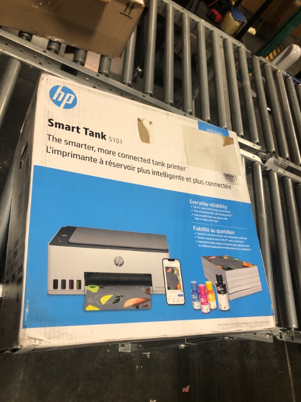 Photo 2 of HP Smart-Tank 5101 Wireless All-in-One Ink-Tank Printer with up to 2 Years of Ink Included (1F3Y0A),White