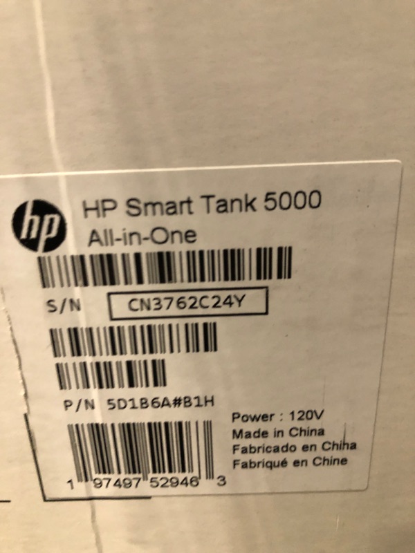 Photo 3 of HP Smart Tank 5000 Wireless All-in-One Ink Tank Printer