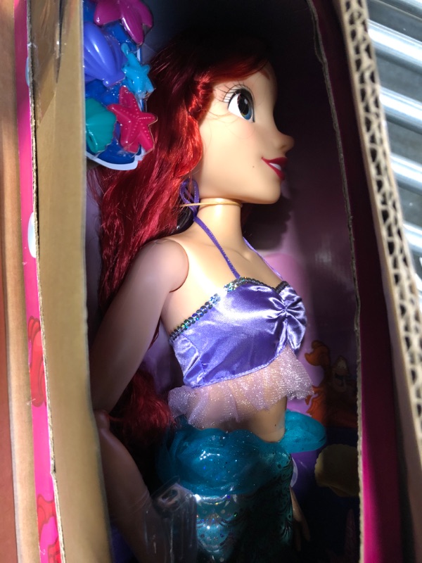 Photo 3 of Disney Princess Playdate Ariel Doll with Accessories, 32” Tall