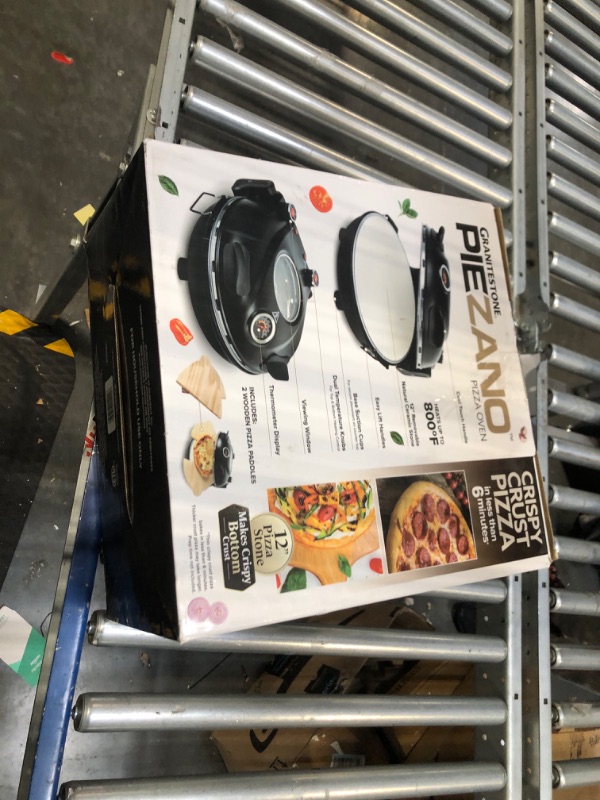 Photo 2 of ***MISSING GRANITE STONE***

Piezano Pizza Oven by Granitestone – Electric Pizza Oven, Indoor/Outdoor Portable Countertop 12 Inch Pizza Maker Heats up to 800?F with Pizza Stone to Simulate Brick Oven Taste at Home As Seen on Tv