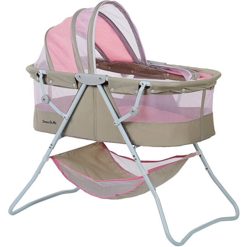 Photo 1 of Dream on Me Karley Bassinet Pink and Grey