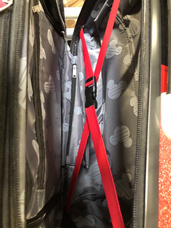 Photo 3 of American Tourister Disney Hardside Luggage with Spinner Wheels, Black,Red, 21" 21" Black,Red