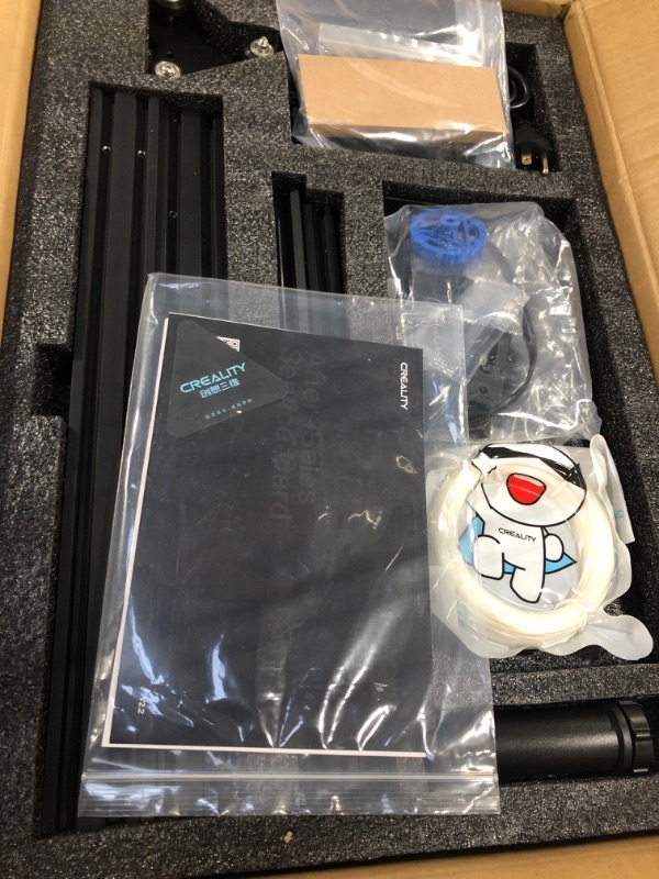 Photo 1 of Creality Ender 3 V2 3D Printer Upgraded Silent Motherboard MeanWell Power Supply and Carborundum Glass Platform Resume Print, Comes with 1.75mm Filament Print Size 8.66x8.66x9.84 inch