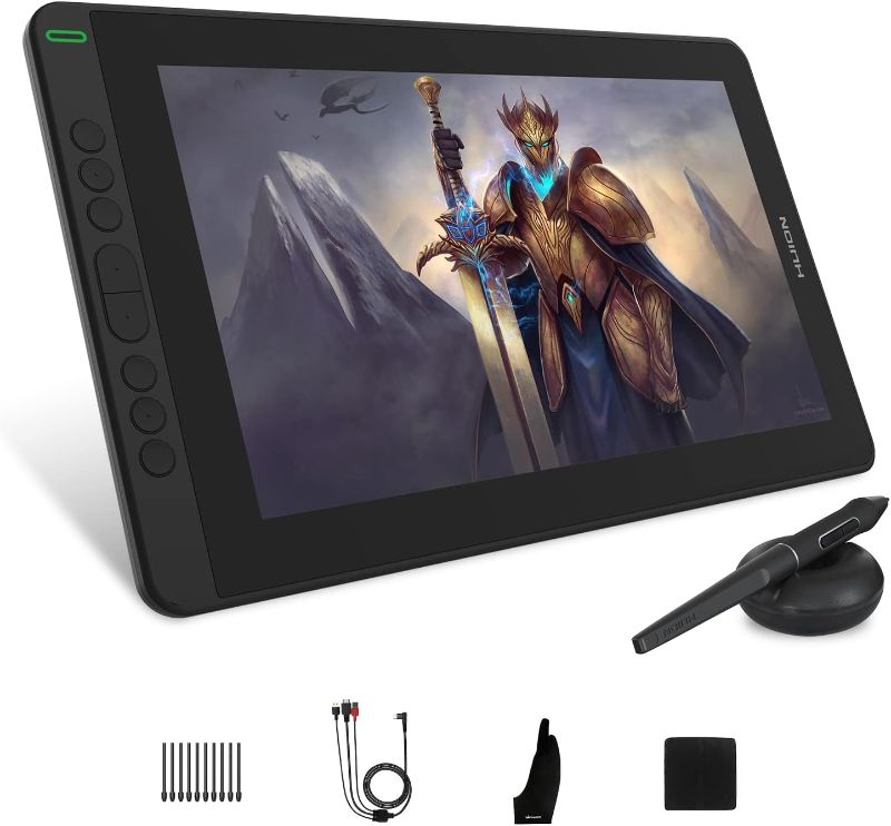 Photo 1 of HUION KAMVAS 13 Drawing Tablet with Screen, 13.3-inch Art Tablet with Battery-Free Stylus Tilt, Full-Laminated Graphic Monitor for Drawing