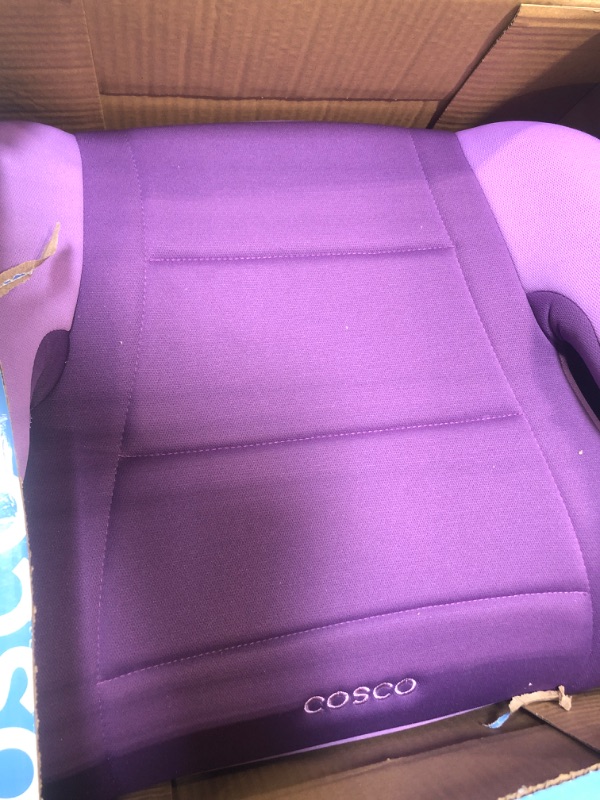 Photo 3 of Cosco Topside Booster Car Seat - Easy to Move, Lightweight Design (Grape), 1 Count (Pack of 1)