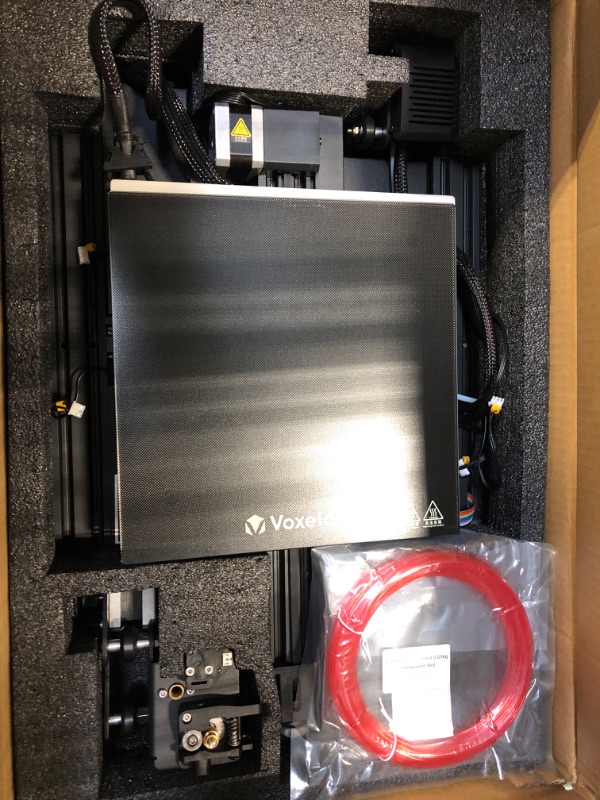Photo 3 of Voxelab Aquila X2 Upgraded 3D Printer with Removable Carborundum Glass Platform, Fully Open Source and Resume Printing Function, Works with PLA/ABS/PETG, Printing Size 220x220x250mm