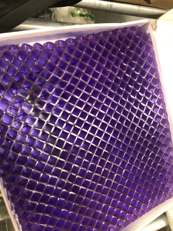 Photo 3 of Purple Royal Seat Cushion - Seat Cushion for The Car Or Office Chair - Temperature Neutral Grid