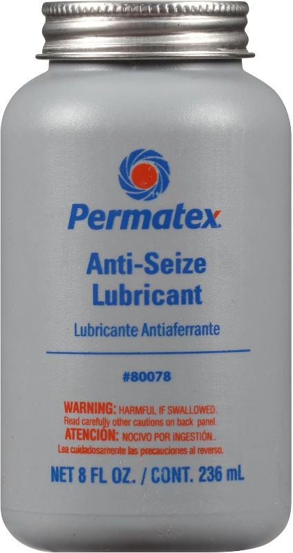 Photo 1 of Permatex 80078 Anti-Seize Lubricant with Brush Top Bottle, 8 oz. Pack of 1 8 oz. Single