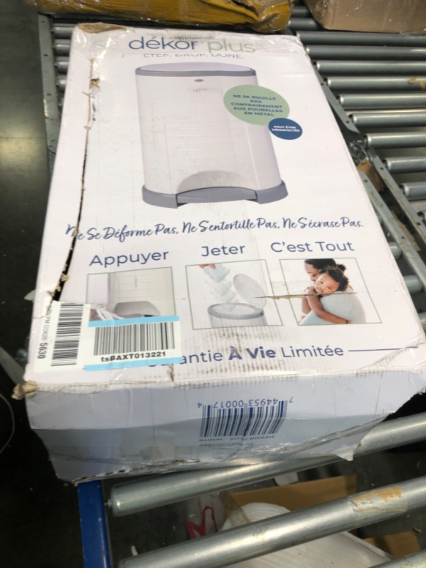 Photo 1 of Dekor Plus Hands Free Diaper Pail - White