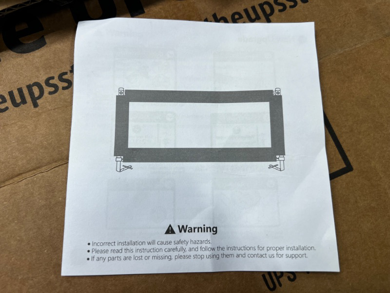 Photo 5 of Cercoveu Bed Rail for Toddlers, Extra Tall?Height Adjustable? Specially Designed for Queen, King Size, California King Bed - Safety Baby Bed Guard Rails for Kids (One Side 78.7" x 27") 78*27.5in Pack of 1