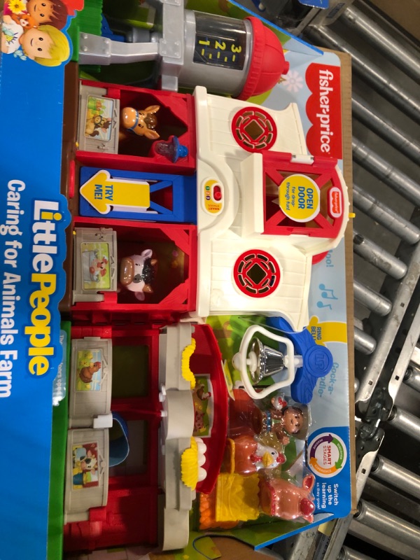 Photo 3 of Fisher-Price Little People Toddler Learning Toy Caring For Animals Farm Interactive Playset With Smart Stages For Ages 1+ Years Standard