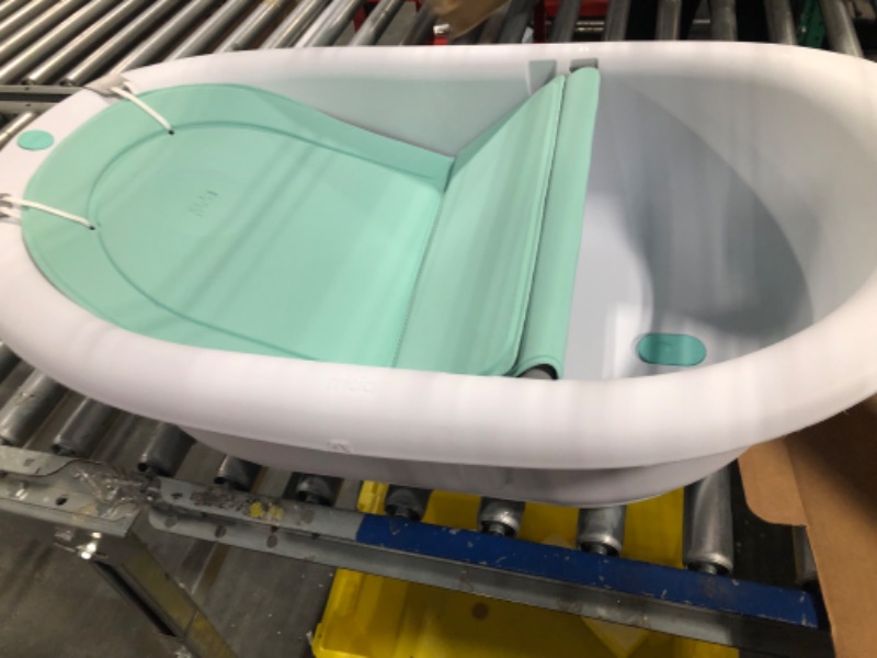 Photo 3 of 4-in-1 Grow-with-Me Bath Tub by Frida Baby Transforms Infant Bathtub to Toddler Bath Seat with Backrest for Assisted Sitting in Tub