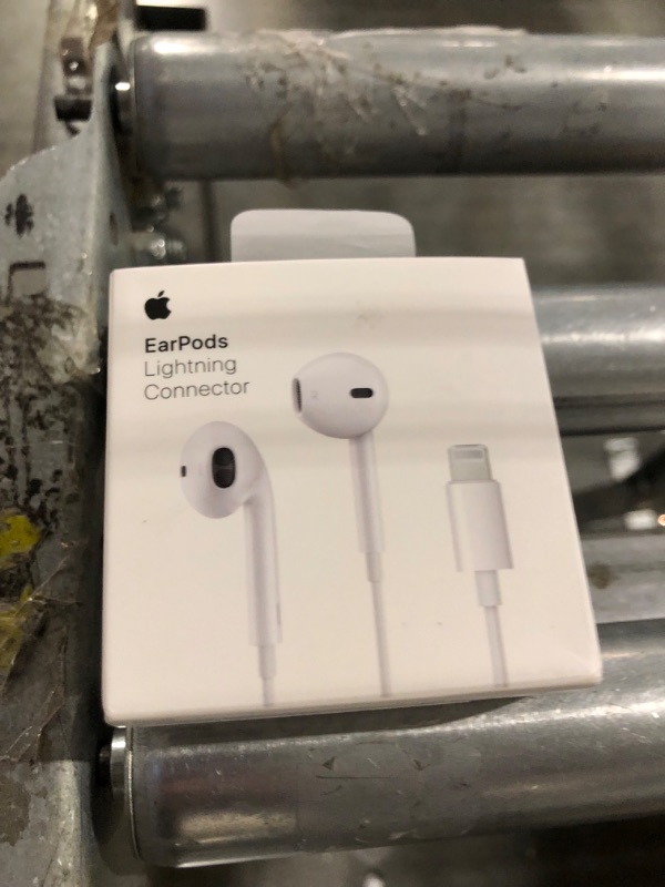 Photo 3 of Apple EarPods Headphones with Lightning Connector. Microphone with Built-in Remote to Control Music, Phone Calls, and Volume. Wired Earbuds for iPhone