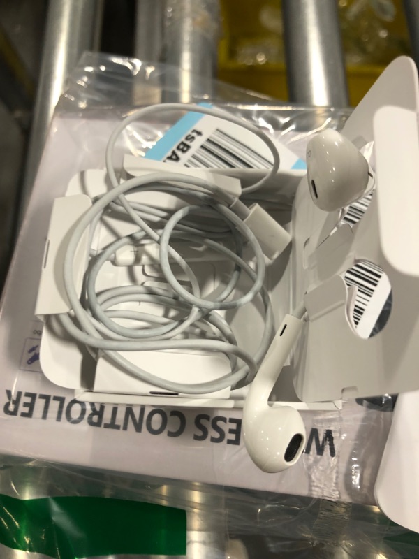 Photo 2 of Apple EarPods Headphones with Lightning Connector. Microphone with Built-in Remote to Control Music, Phone Calls, and Volume. Wired Earbuds for iPhone