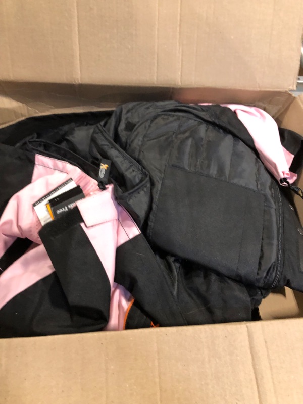 Photo 3 of Xelement CF462 Women's 'Pinky' Black and Pink Tri-Tex Motorcycle Jacket with X-Armor Protection - 4X-Large 4X-Large Pink
