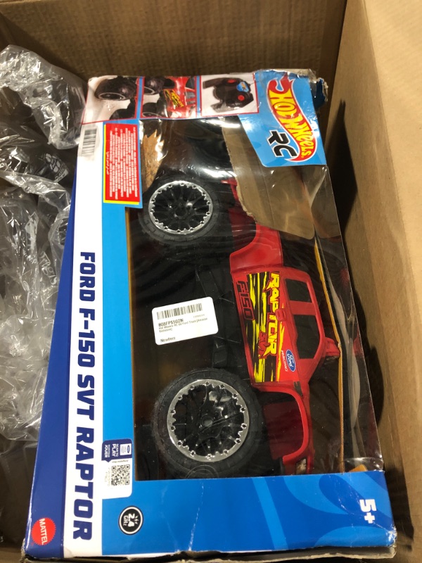 Photo 2 of ?Hot Wheels Remote Control Truck, Red Ford F-150 RC Vehicle With Full-Function Remote Control, Large Wheels & High-Performance Engine, 2.4 GHz With Range of 65 Feet HW FORD TRUCK RC