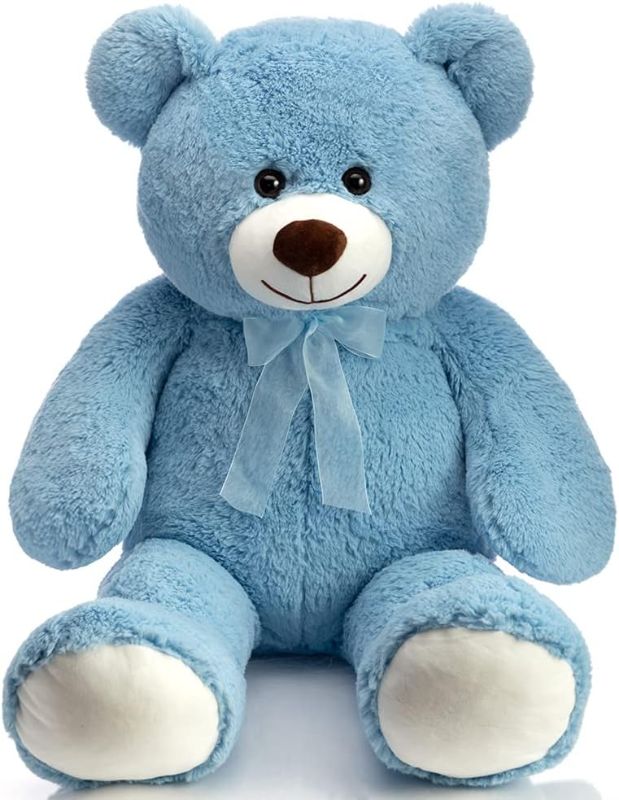 Photo 1 of HollyHOME Teddy Bear Plush Giant Teddy Bears Stuffed Animals Teddy Bear Love 36 inch Blue