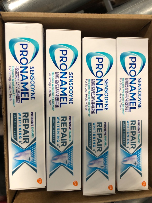 Photo 3 of Sensodyne Pronamel Intensive Enamel Repair Toothpaste for Sensitive Teeth and Cavity Protection, Whitening Toothpaste to Strengthen Enamel, Arctic Breeze - 3.4 Ounces x 4