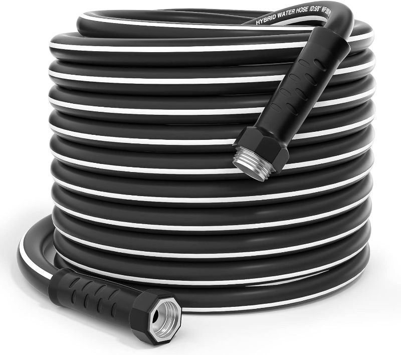 Photo 1 of 
GREENER Heavy Duty 100FT Hybrid Garden Hose Dia.5/8’’ Inner Durable Rv Garden Hose with Swivel Grip Handle 150PSI High Burst Strength Industrial Water Hose...