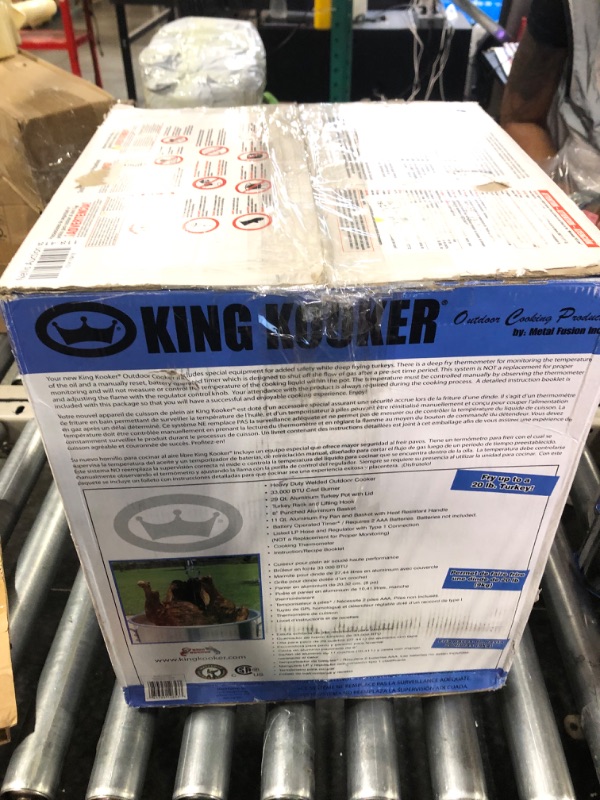 Photo 1 of King Kooker 1265BF3 Portable Propane Outdoor Deep Frying/Boiling Package with 2 Aluminum Pots & WKA2 20" Chrome-Plated Skimmer with 6" Bowl, OS, Multi Package + Skimmer, Multi