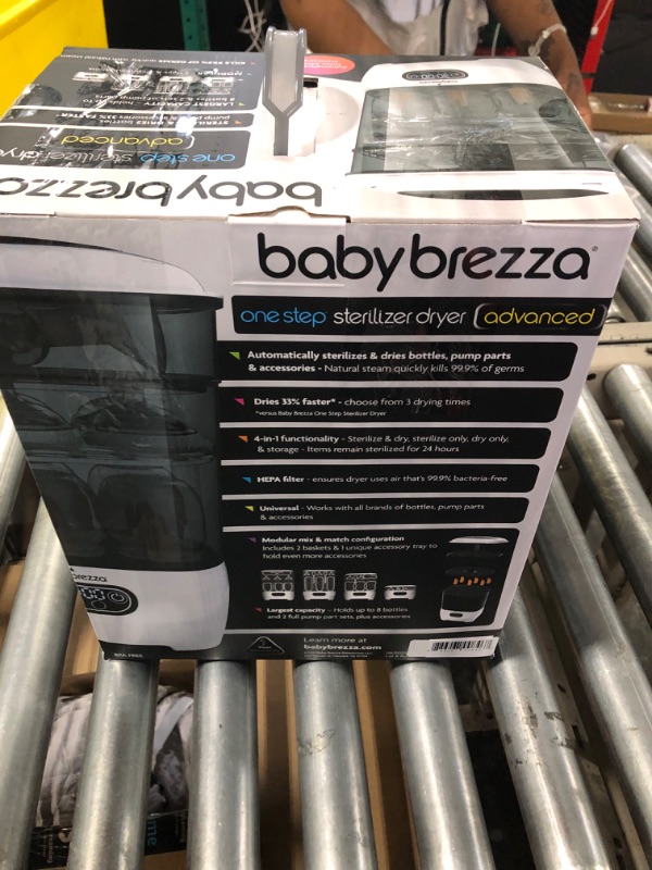 Photo 2 of Baby Brezza Baby Bottle Sterilizer and Dryer Advanced – Electric Steam Sterilization Machine – Universal Sterilizing for All Bottles: Plastic + Glass + Pacifiers + Breast Pump Parts - HEPA Filtration