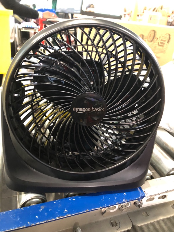 Photo 3 of Amazon Basics 3 Speed Small Room Air Circulator Fan, 7-Inch Blade, Black, 6.3"D x 11.1"W x 10.9"H