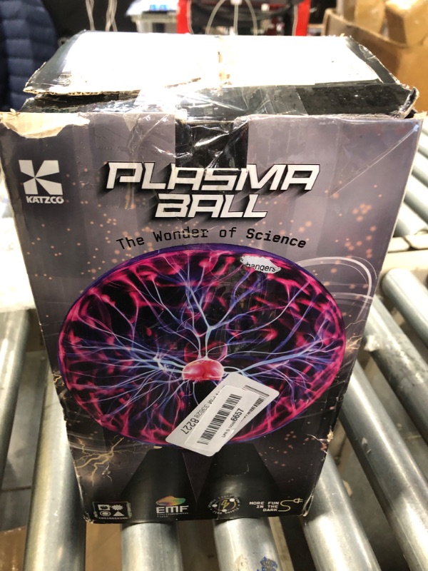 Photo 2 of Katzco Plasma Ball - 7 Inch - Nebula, Thunder Lightning, Plug-in - for Parties, Decorations, Prop, Home 7 inch Interactive