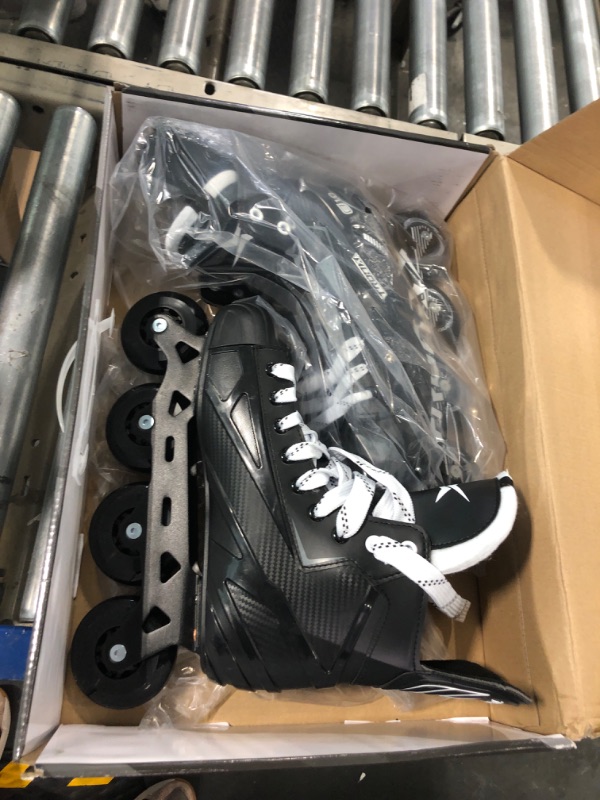 Photo 2 of TronX E1.0 Senior Adult Inline Roller Hockey Skates 9.0