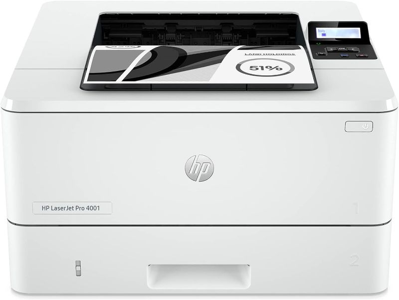 Photo 1 of HP LaserJet Pro 4001dw Wireless Black & White Printer, Works 