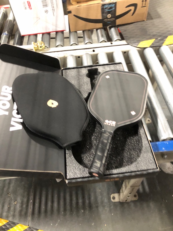 Photo 2 of ACE Pickleball Spade - Premium Pickleball Paddle, Made of Carbon Fiber - USAPA Approved Best Pickle Ball Racket for Tournament Play - Non-Slip Grip Texture, Ultimate Spin & Control with Honeycomb Core