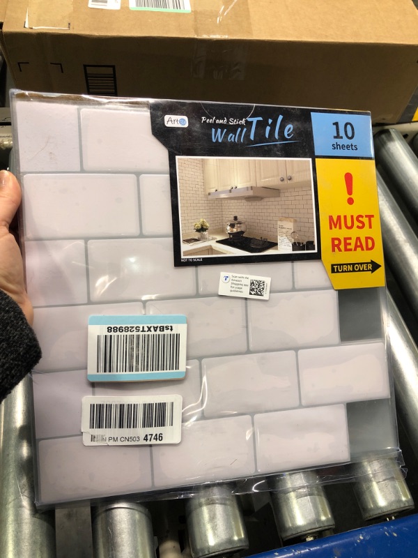 Photo 1 of Art3d 10-Sheet Peel and Stick Tile Backsplash - 12"x12" Premium Kitchen Backsplash Peel and Stick Tile