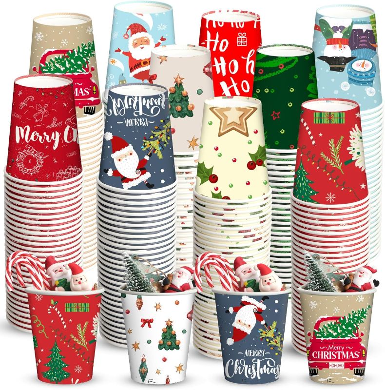 Photo 1 of 
Fulmoon 300 Pcs Christmas Cups 9 oz Disposable Paper Coffee Cups Holiday Paper Hot Cups Decorative Holiday Cups Christmas Party Supplies for Christmas Party Coffee Tea Hot Chocolate (Snowman)