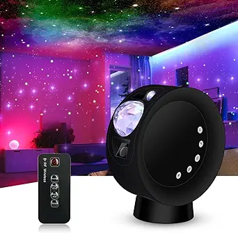 Photo 1 of KIVOTAC Galaxy Star Projector,Sky Light Nebula Projection Colorful Starry Lamp with Remote Control,Time Setting and Adjustable Brightness Cloud Moon Lighting for Bedroom/Party/Home/Theater