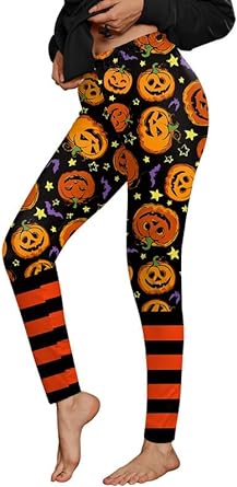 Photo 1 of For G and PL Women's Halloween Costume Print Strechy Leggings [m]
