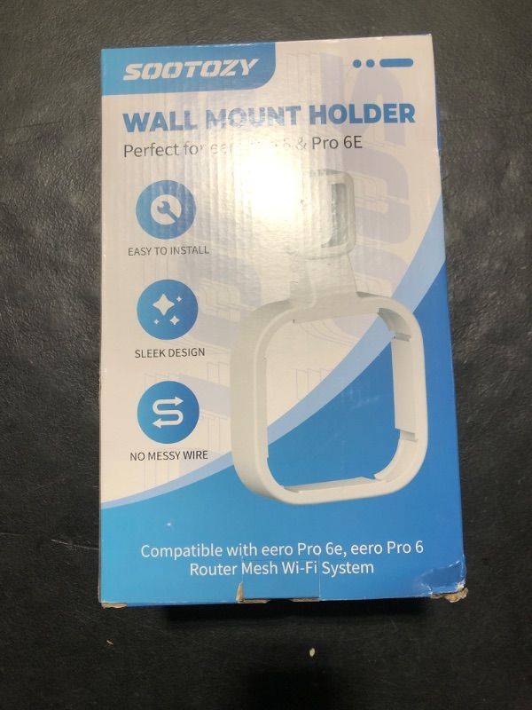 Photo 1 of 3Pack Wall Mount Holder for eero Pro 6e/Pro 6 Mesh Wi-Fi System,Outlet Wall Mount Stand Bracket for eero Pro 6e tri-Band Mesh,Wall Bracket for eero Pro 6 Extender Router Wire Organizer[Upgraded]