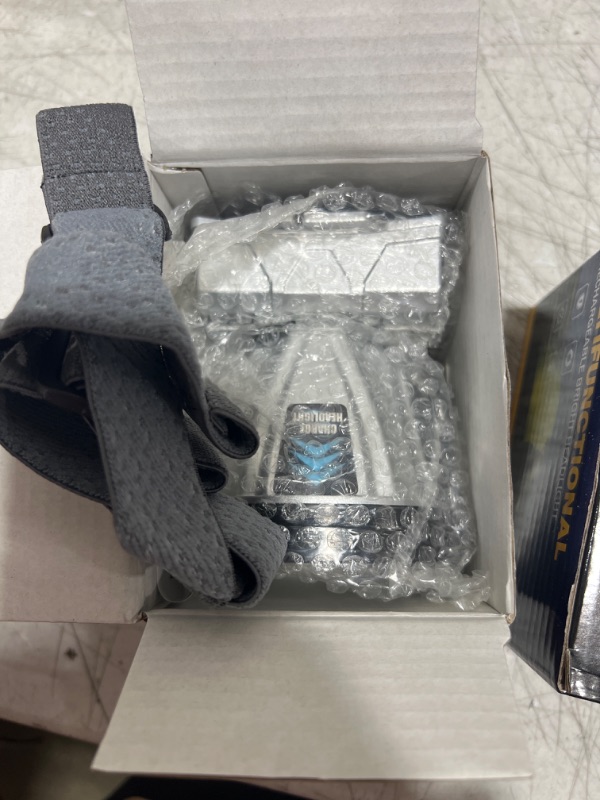 Photo 1 of Super Bright Rechargeable High Power Headlamp,Head Lamps Led Rechargeable,Waterproof Head Flashlight,Motion Sensor,3 Modes for Outdoor Camping Hiking Running Cycling Fishing Headlight (General style)