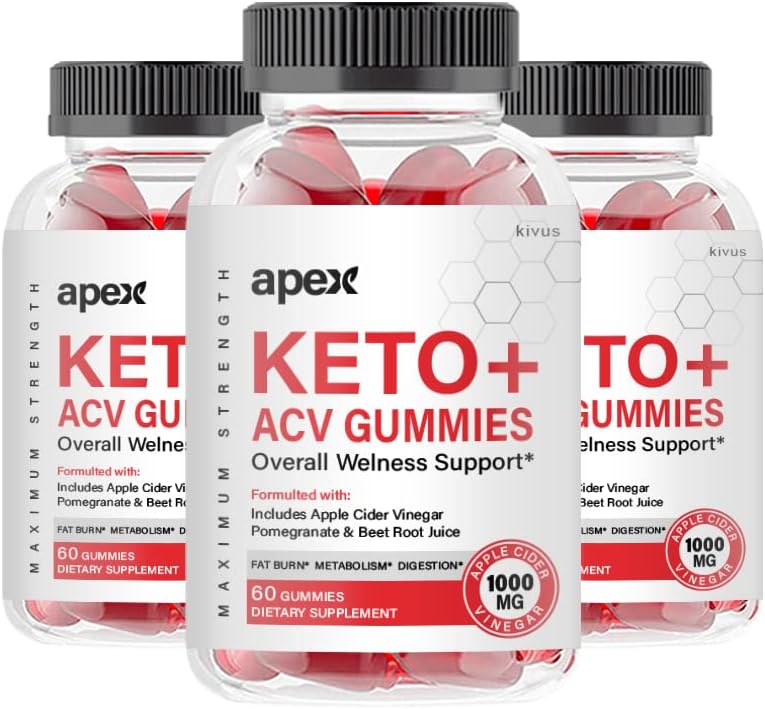 Photo 1 of  (3 Pack) Apex Keto - Apex Keto+ACV - Apex Keto+ACV Gummies (180 Count)