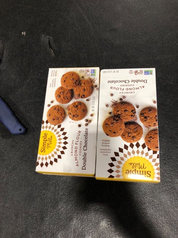 Photo 3 of Simple Mills Crunchy Double Chocolate Cookies - 5.5 oz box (2BOXES)
