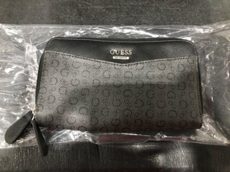 Photo 2 of Guess Printed Wallet with Double Zip Closure