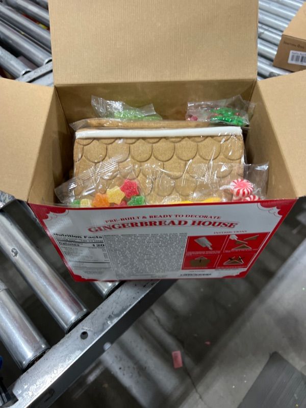 Photo 1 of Gingerbread House Kit - Gingerbread Mansion Holiday House Kit - Pre-Built - Ready to Decorate - 3 POUNDS