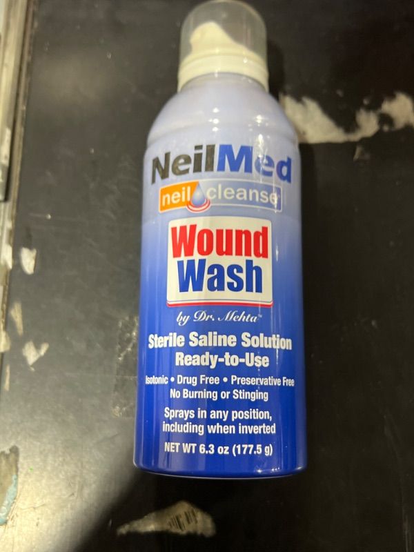 Photo 2 of NeilMed Cleanse Sterile Saline Wound Wash, 6 Ounce