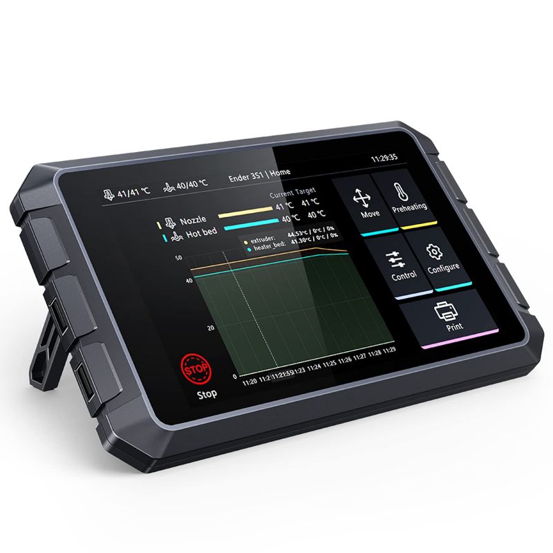 Photo 1 of Creality Sonic Pad Based on Klipper Firmware 7 Inch Touch Screen 3D Printer Smart Pad with Higher Printing Speed for Creality Ender 3 Pro/Ender 3 V2/Ender 3 S1/Ender 3 S1 Pro FDM Ender 3D Printers
