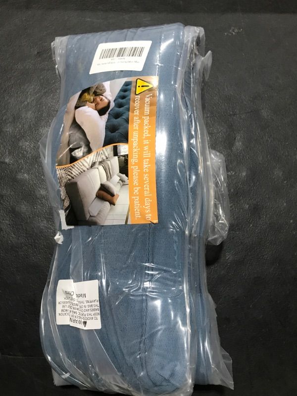 Photo 2 of Aurako Full Size Bed Wedge Pillow Headboard Pillow Mattress Wedge Bed Gap Filler Triangle Memory Foam Wedges Body Positioners for Sleeping Body Lumbar Backrest Reading Bolster Pillow Full (6"×6"? Blue