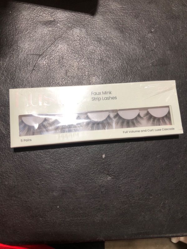 Photo 2 of Cashmeren Faux Mink Strip Lashes, DIY Individual Fake Eyelashes At Home Extensions, Bold and Dramatic Eye Lashes for a Statement Glam, Waterproof and Reusable Lashes Wispy, 5 Pairs Luxe Cascade