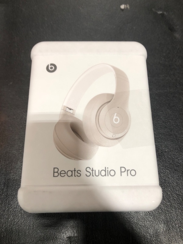 Photo 3 of Beats Studio Pro - Wireless Bluetooth Noise Cancelling Headphones - Personalized Spatial Audio, USB-C Lossless Audio, Apple & Android Compatibility, Up to 40 Hours Battery Life - Sandstone Sandstone Studio Pro Without AppleCare+