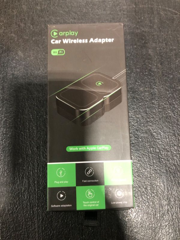 Photo 2 of Wireless Carplay Adapter for iPhone,2023 Upgrade Carplay Wireless Adapter Compatible with Cars with Factory Wired Apple CarPlay, Plug & Play,Converts Wired to Wireless Dongle