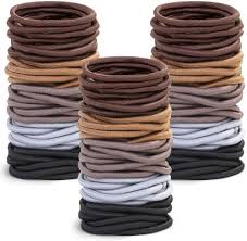 Photo 1 of 120 Pcs Neutral Colors Elastic Hair Tie