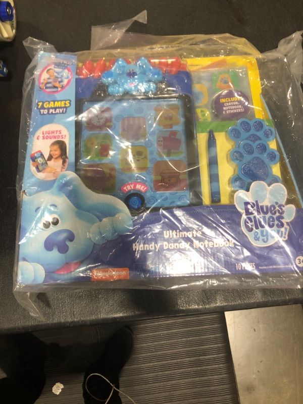 Photo 2 of Blue’s Clues & You! Ultimate Handy Dandy Notebook, Interactive Kids Toy with Lights and Sounds, Blue's Clues Game, by Just Play